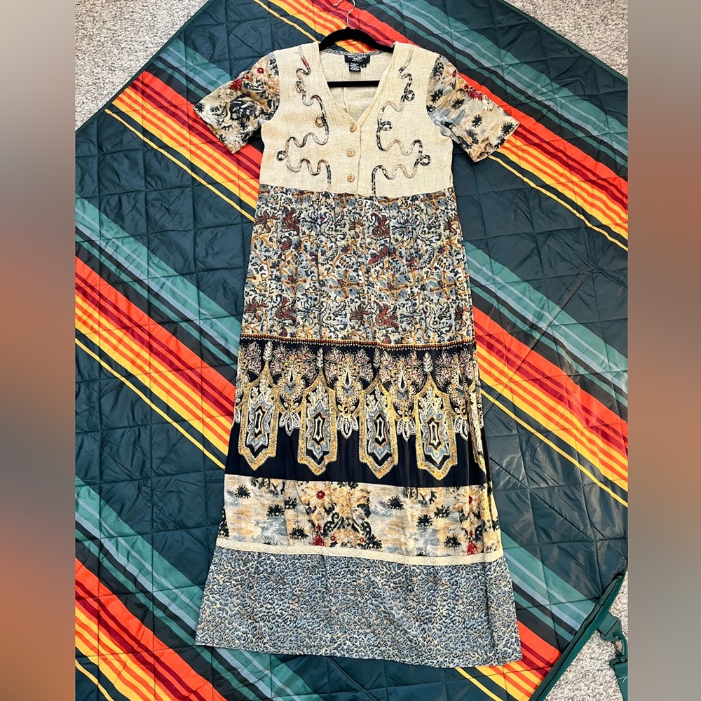 Vintage Patterned maxi dress